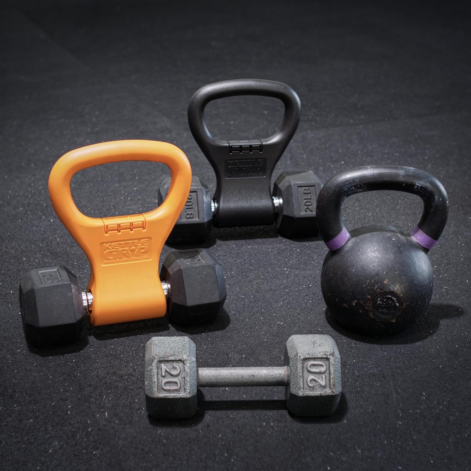 KETTLE GRYP-Converts Your Dumbbells Into Kettlebells